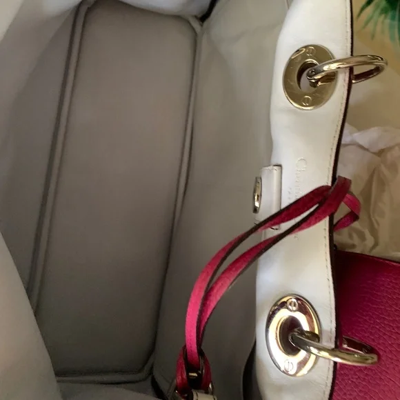 Christian Dior Pink/Magenta Lady Dior Bag Rare - Picture 6 of 11